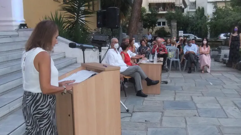 2022 ΚΟΙΝΟΝ ΕΤ.ΕΚΔ ΚΛΙΜΑ ΦΩΤΟ ΜΠΑΤΖΙΟΥ χαιρετισμός και τραπεζι ομιλητών DSCF6016