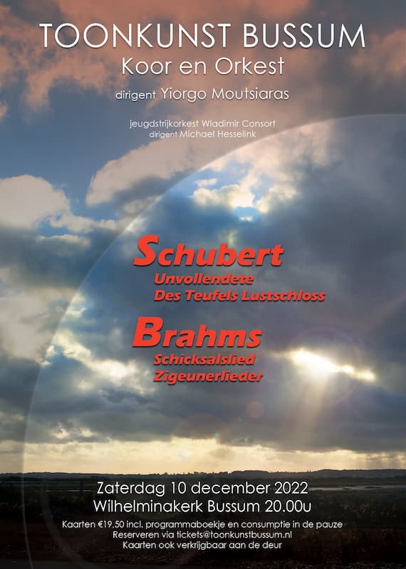 Ο Γιώργος Μουτσιάρας διευθύνει την ορχήστρα και τη χορωδία ΤΚΒ (Ολλανδία) σε έργα Μπραμς και Σούμπερτ
